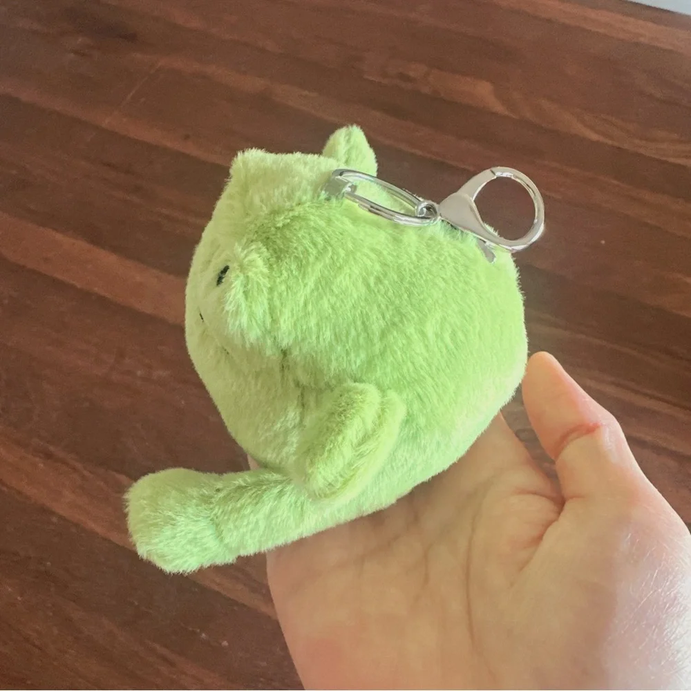 Green Rain Frog Plush Bag Charm Kawaii Soft Toy Keychain Cute Frogcore